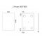 Зеркало Misty Неон 2 LED 60x80, сенсор на корпусе