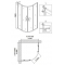 Душевой уголок Niagara Nova NG-6806-08 BLACK 90x90