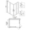 Душевой уголок Niagara Nova NG-6811-08 BLACK 120x90