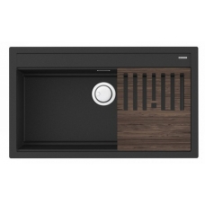 Мойка кухонная Omoikiri Kitagawa 86-LB-GB черная