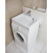 Раковина Paulmark Berg PM710431 над стиральной машиной