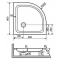 Поддон для душа RGW Style PL 90x90x22