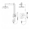Душевой комплект RGW Shower Panels SP-54 С ВНУТРЕННЕЙ ЧАСТЬЮ, хром