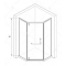 Душевой уголок RGW Hotel HO-84-B 90x90 профиль черный, стекло прозрачное