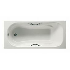 Чугунная ванна Roca Malibu 2334G0000 160x70 см с отверстиями для ручек