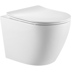 Унитаз подвесной SantiLine SL-5025 безободковый торнадо