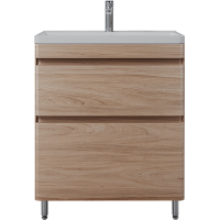 Тумба с раковиной Style Line Атлантика 70 Люкс Plus, напольная, ясень перламутр Тумба с раковиной Style Line Атлантика 70 Люкс Plus, напольная, ясень перламутр