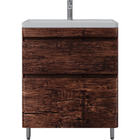 Тумба с раковиной Style Line Атлантика 70 Люкс Plus, напольная, старое дерево