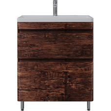 Тумба с раковиной Style Line Атлантика 70 Люкс Plus, напольная, старое дерево