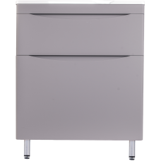 Тумба с раковиной Style Line Бергамо Мини 70 Люкс Plus напольная, антискрейтч серая