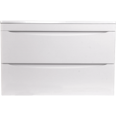 Тумба с раковиной Style Line Бергамо Мини 90 Люкс Plus подвесная, антискрейтч белая