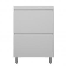 Тумба с раковиной Style Line Манхэттен 60 напольная, белая