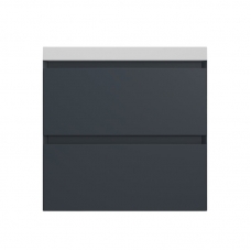 Тумба с раковиной Style Line Манхэттен 60 подвесная, графит