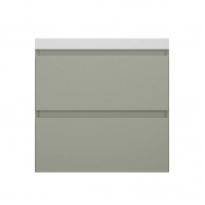 Тумба с раковиной Style Line Манхэттен 60 подвесная, олива