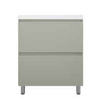 Тумба с раковиной Style Line Манхэттен 70 напольная, олива