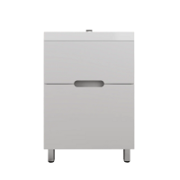 Тумба с раковиной Style Line Матис 60 напольная, белая матовая