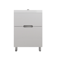 Тумба с раковиной Style Line Матис 60 напольная, белая матовая