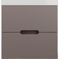 Тумба с раковиной Style Line Матис 60 подвесная, тауп темный