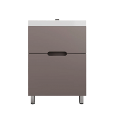 Тумба с раковиной Style Line Матис 60 напольная, тауп темный