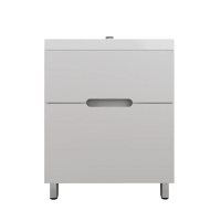 Тумба с раковиной Style Line Матис 70 напольная, белая матовая