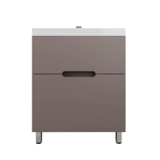 Тумба с раковиной Style Line Матис 70 напольная, тауп темный