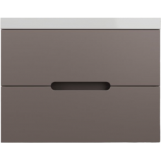 Тумба с раковиной Style Line Матис 80 подвесная, тауп темный