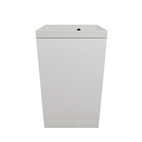 Тумба с раковиной Style Line Моно 50 напольная, белый софт, раковина Asti 50 жасмин