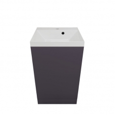Тумба с раковиной Style Line Моно 50 напольная, графит нубук