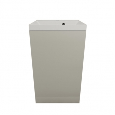 Тумба с раковиной Style Line Моно 50 напольная, санд серая галька, раковина Asti 50 жасмин