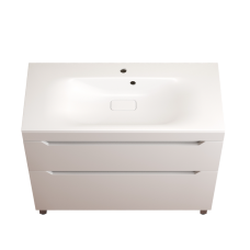 Тумба с раковиной Style Line Остин 100 напольная, белая эмаль plus