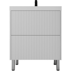 Тумба с раковиной Style Line Стокгольм 70 напольная, белый рифленый софт