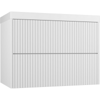 Тумба с раковиной Style Line Стокгольм 80 подвесная, белый рифленый софт