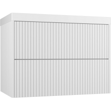 Тумба с раковиной Style Line Стокгольм 80 подвесная, белый рифленый софт