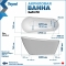 Акриловая ванна Teymi Solli 170x74x75 черная матовая