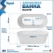 Акриловая ванна Teymi Kati 170x80x58 синяя матовая