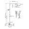 Душевая стойка Wasserkraft Thermo A199.262.201.BG, золото