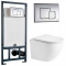 Комплект Система инсталляции WeltWasser Marberg 507 SE 10000004182 + унитаз WeltWasser WW Merzbach 004 GL-WT безободковый