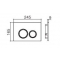 Кнопка смыва WeltWasser WW AMBERG RD-BL 10000005535