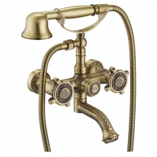 Смеситель Zorg Antic A 2001W-BR для ванны с душем
