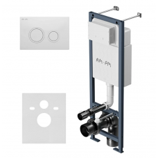 Система инсталляции для унитазов Am.Pm ErgoFit I012711.0101 c клавишей ErgoFit L белая глянцевая