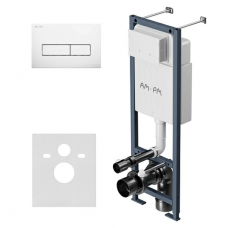 Система инсталляции для унитазов Am.Pm ErgoFit I012711.0301 c клавишей ErgoFit M белая глянцевая