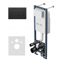 Система инсталляции для унитазов Am.Pm ErgoFit I012711.0338 c клавишей ErgoFit M черная матовая