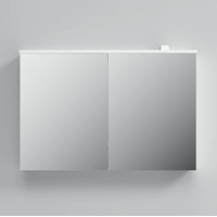 Зеркало-шкаф Am.Pm Spirit V2.0 100 с LED-подсветкой, белый глянец