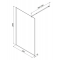 Душевая перегородка Am.Pm X-Joy Func W84WI-120-F1-BTE