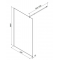 Душевая перегородка Am.Pm X-Joy Func W84WI-120-F1-MTE