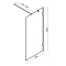 Душевая перегородка Am.Pm X-Joy W94UWI-110-F1-MTE