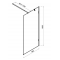 Душевая перегородка Am.Pm X-Joy W94UWI-120-F1-BTE
