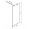 Душевая перегородка Am.Pm X-Joy W94UWI-80-F1-BTE