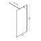 Душевая перегородка Am.Pm X-Joy W94UWI-90-F1-MTE