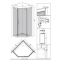 Душевой уголок Damixa DX35WG-405-090MT 90x90